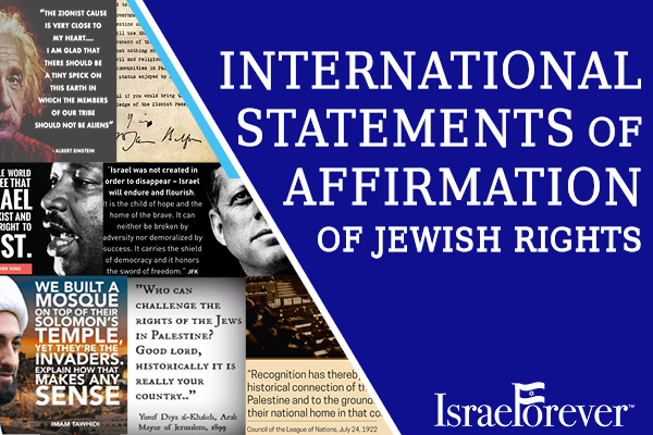 International Statements of Affirmation of Jewish Rights