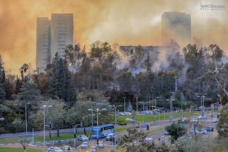 Great fire in Haifa, 24 November 2016
