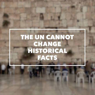 The UN cannot change historical facts