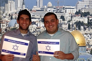 Zeta Beta Tau Brothers Raise Their Flags for Israel