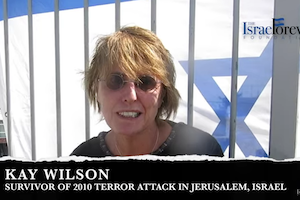 Kay Wilson, Survivor of 2010 Terror Attack in Jerusalem, Israel