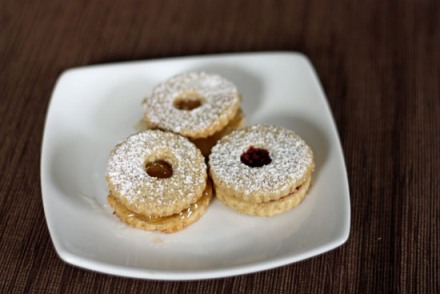 Almond Linzer Cookies