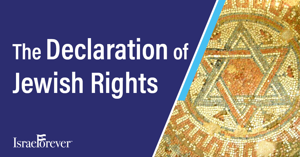 The Declaration for Jewish Rights The Israel Forever Foundation