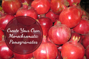 Create Your Own Monochromatic Pomegranates
