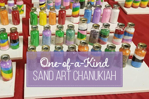 One of a kind Sand Art Chanukiah