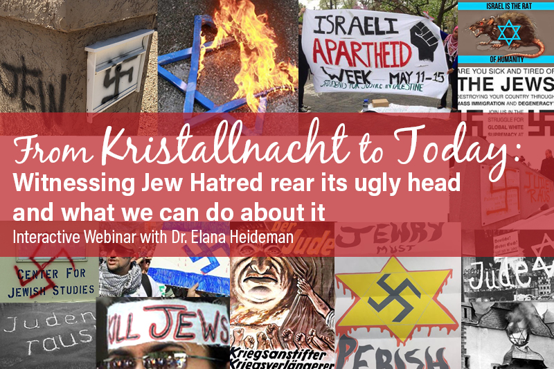 From Kristallnacht to Today: Witnessing Jew Hatred rear its ugly head and what we can do about it