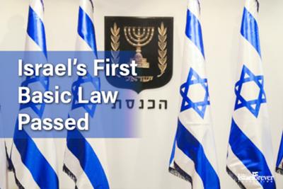 First basic law in Israel Passed 1958