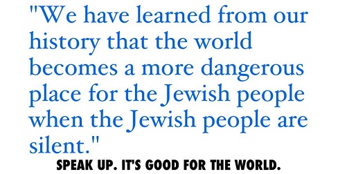 Our history teaches us the world is more dangerous if we don't speak up.
