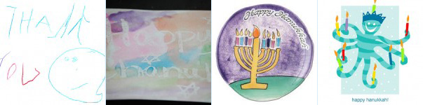 Children's Chanukah cards