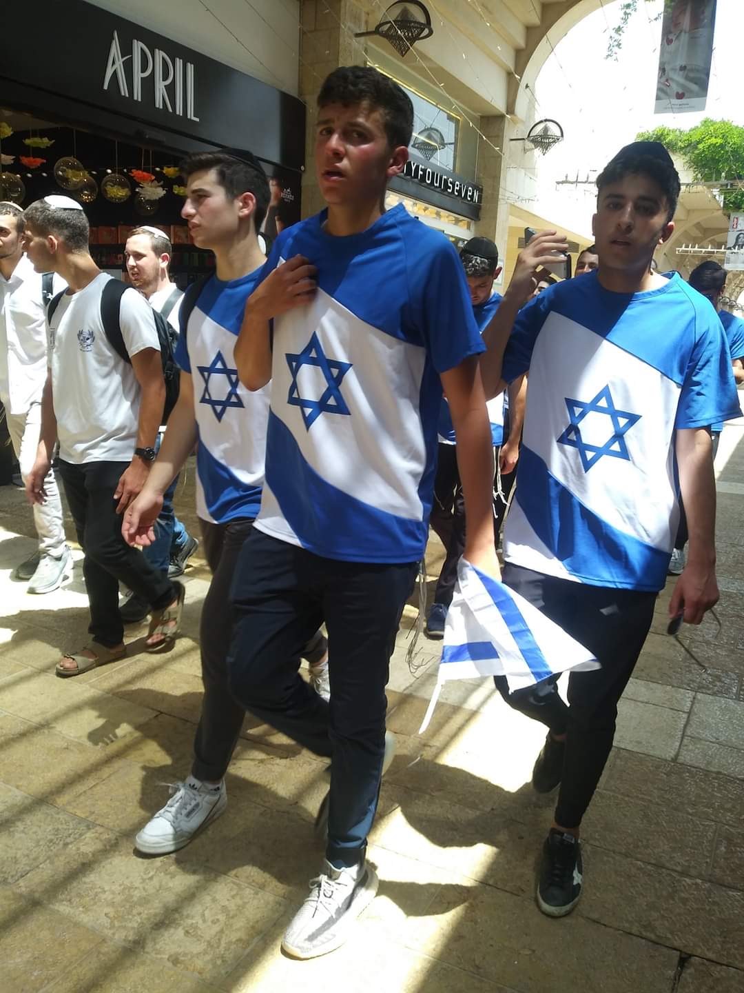 Walking through Mamilla Mall, Jerusalem