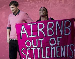 Ashtun Kutcher Airbnb Open 2016 Ariel Gold Codepink