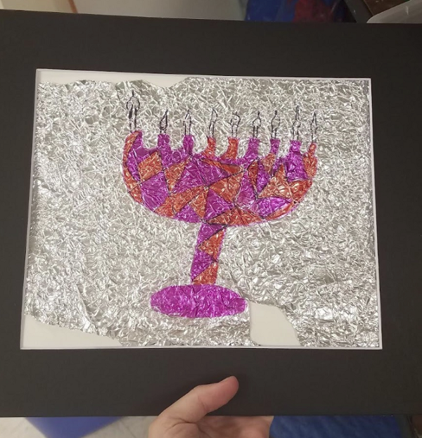 Purim Foil Art