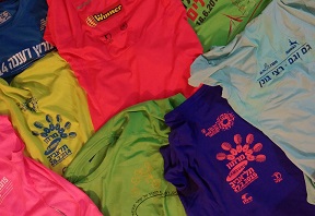 Running race shirts