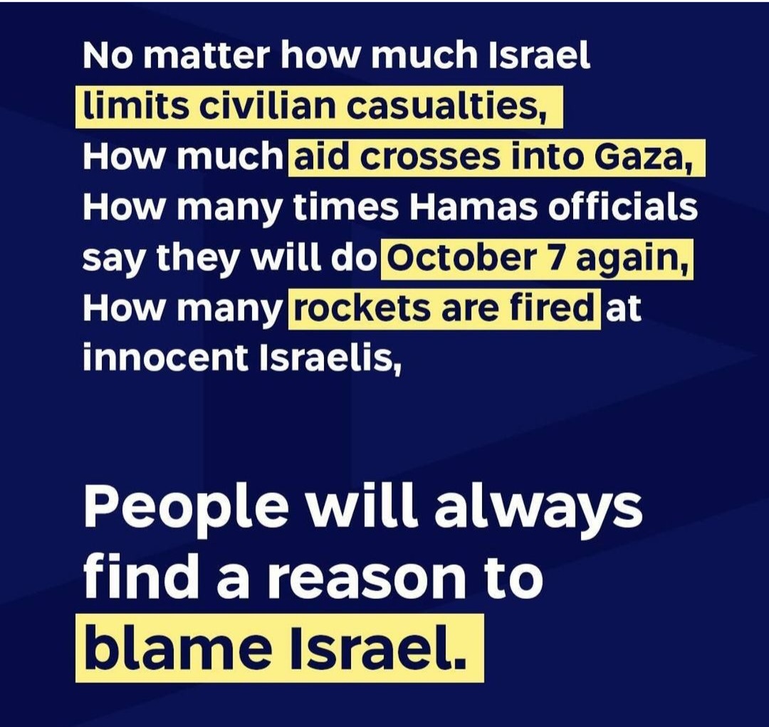 No matter what, people will blame Israel