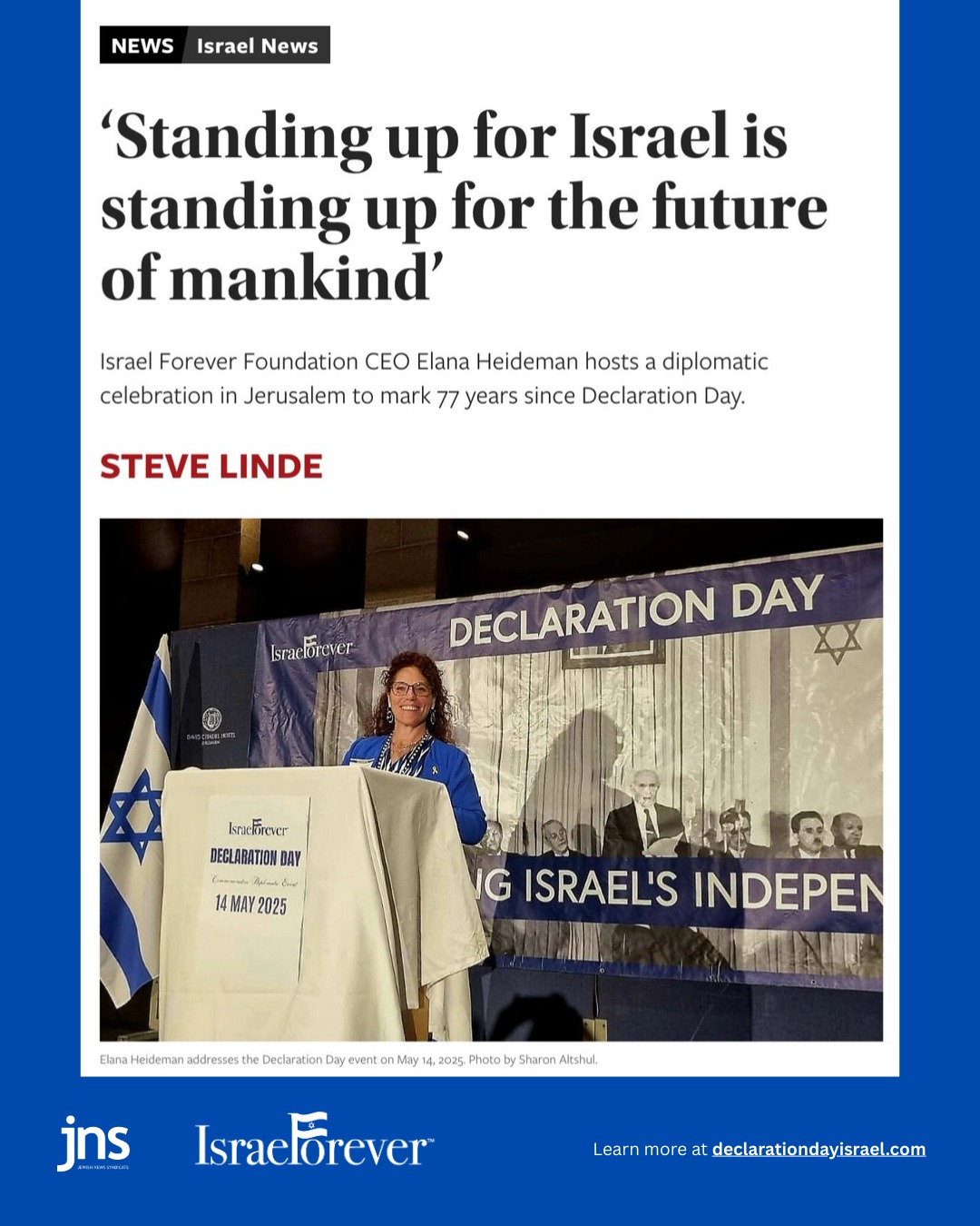 Declaration Day, Israel, and the Future of Mankind