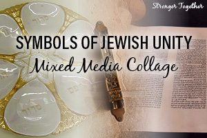 Symbols of Jewish Unity Mixed Media Collage