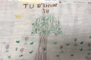 Tu B'Shevat Drawings from Temple Shaaray Tefila in Bedford Corners, NY