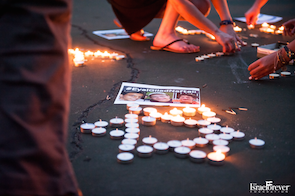 Candlelight Vigil for #EyalGiladNaftali