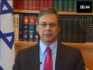 Deputy Foreign Minister, Danny Ayalon, "Just One Minute" Campaign