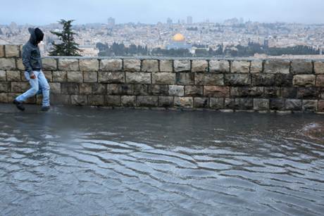 Stormy Winter Day in Israel