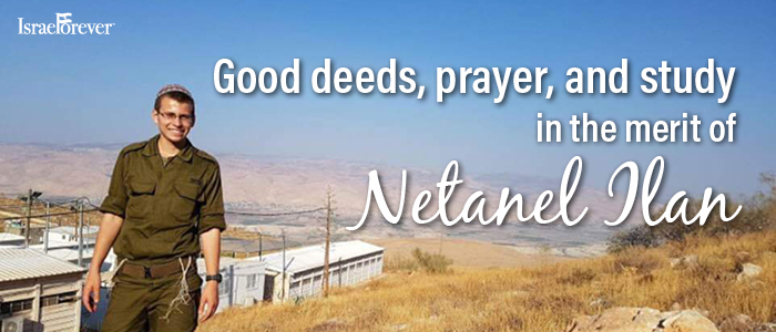 GOOD DEEDS, PRAYER AND STUDY FOR THE MERIT AND HEALING OF NETANEL
